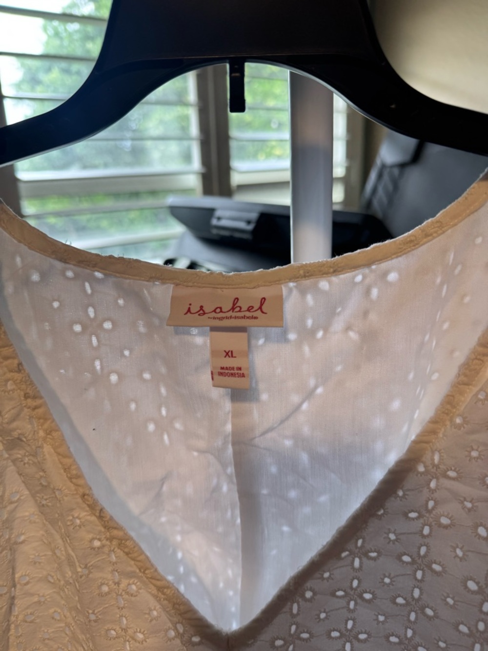 Isabel Maternity Eyelet White Mini Dress - Picture 2 of 2